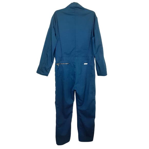 Vintage 70s Walls Blizzard Pruf Coveralls Blue Boilersuit Jumpsuit Zip Leg Men M - Picture 3 of 15